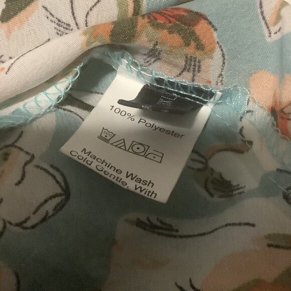 Shein Curve Women’s Floral Wrap V-Neck Short Sleeves Shirt Blouse Size 3XL - Picture 15 of 16